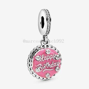 Pandora Pink Birthday Cake Dangle Charm